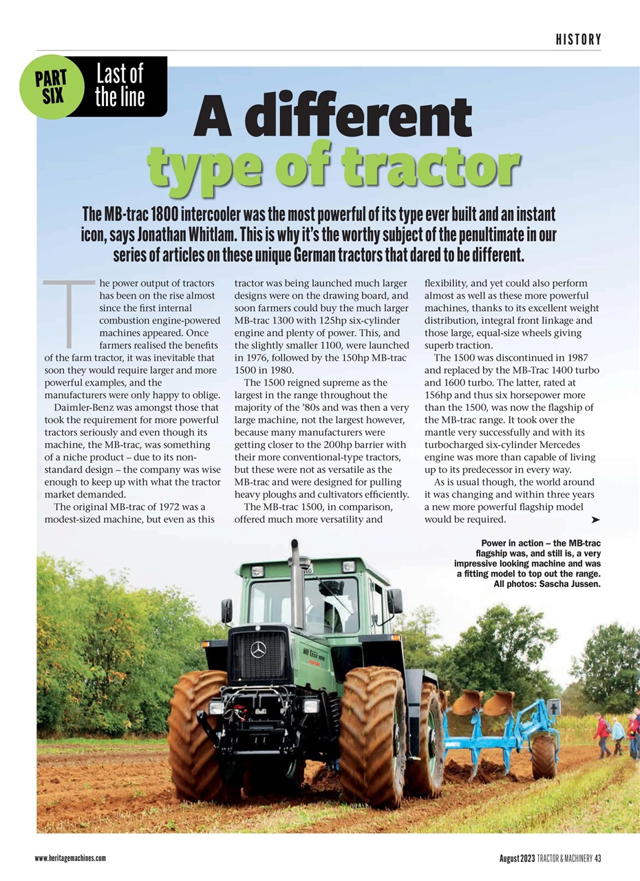 Tractor & Machinery Preview Pages