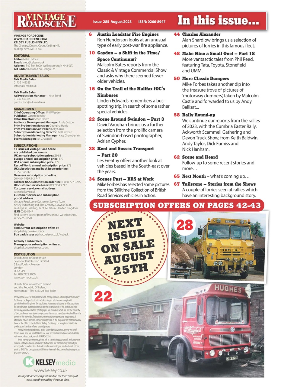 Vintage Roadscene Preview Pages