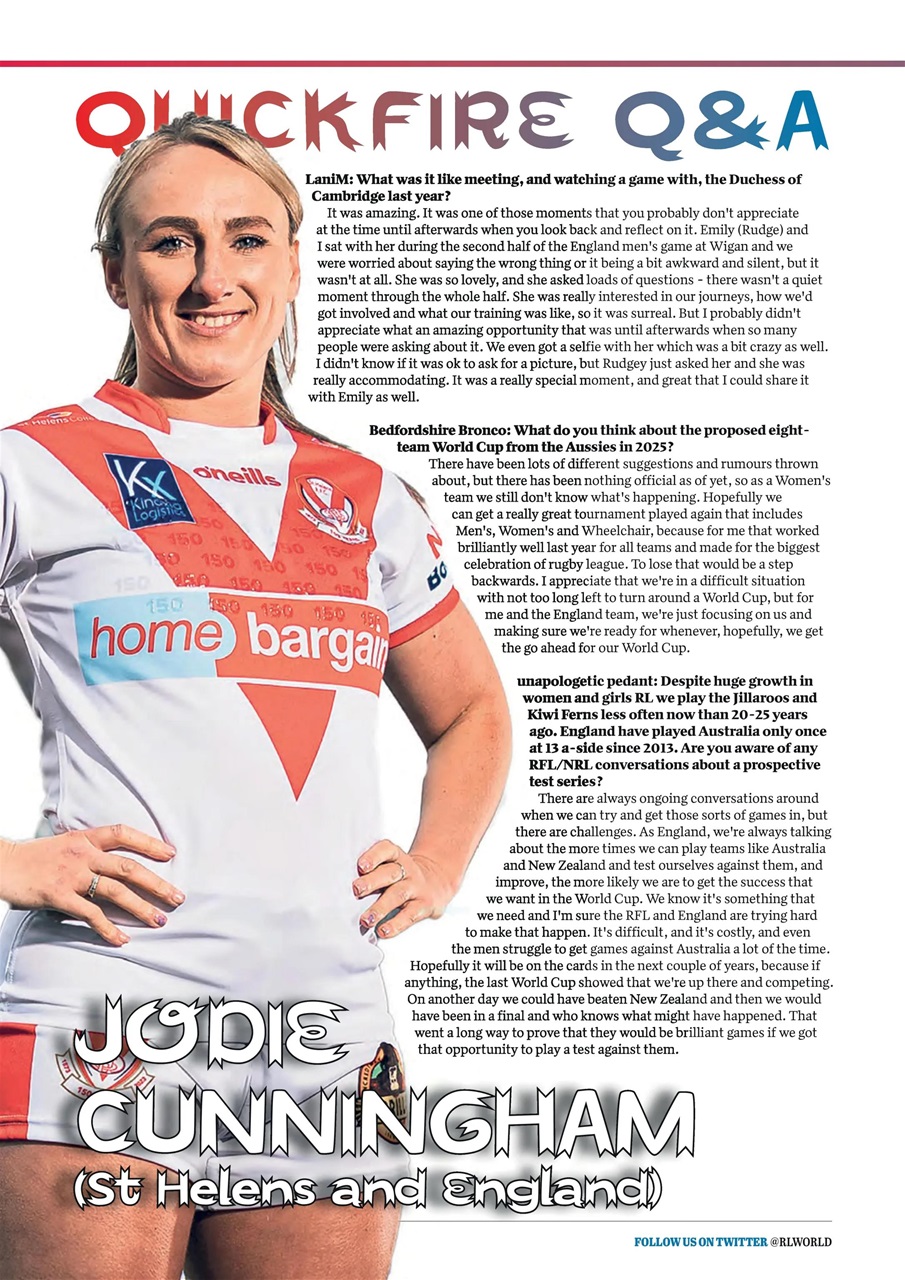 Rugby League World Preview Pages