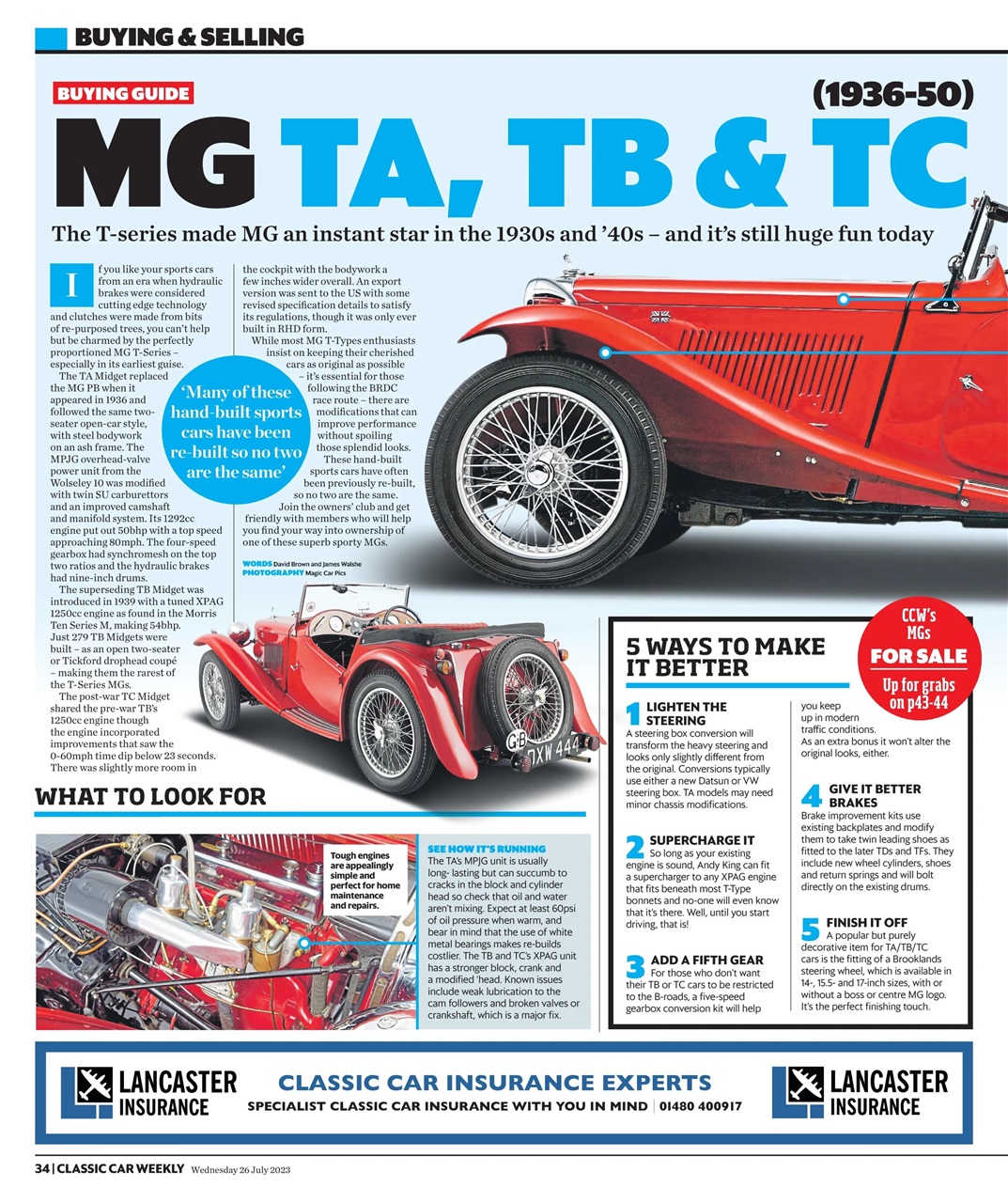 Classic Car Weekly Preview Pages