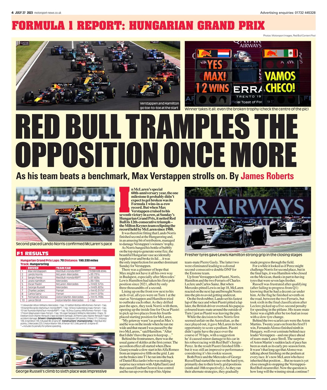 Motorsport News Preview Pages