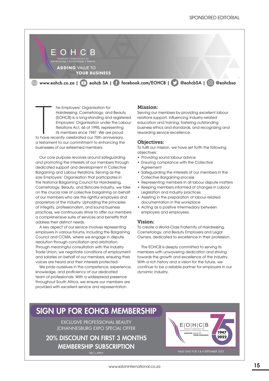 Salon International Preview Pages