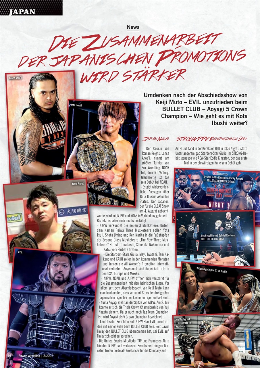 Power-Wrestling Preview Pages