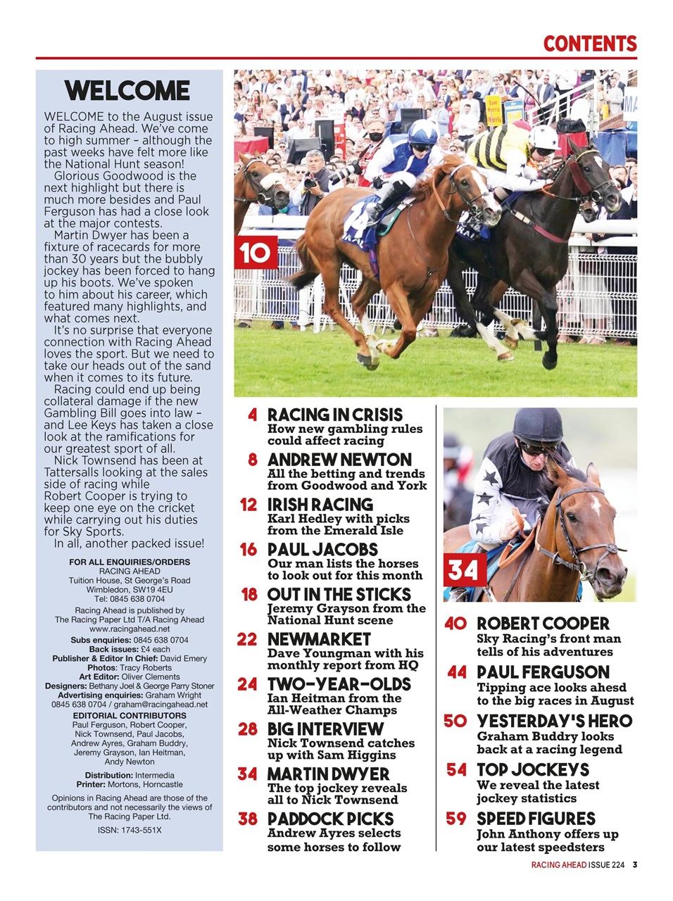 Racing Ahead Preview Pages