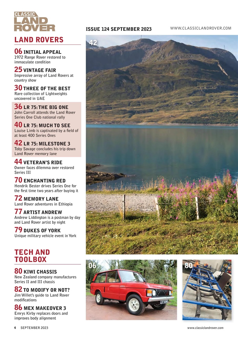 Classic Land Rover Magazine Preview Pages