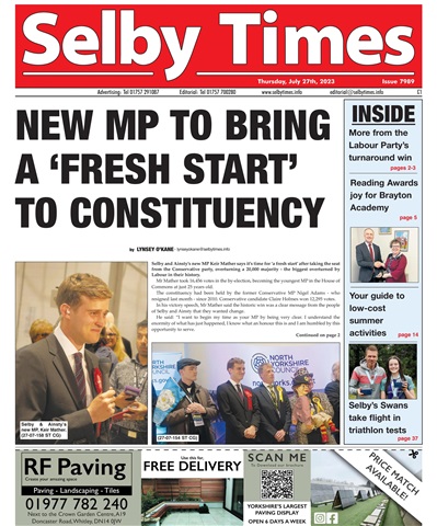 Selby Times issue July 27th 2023