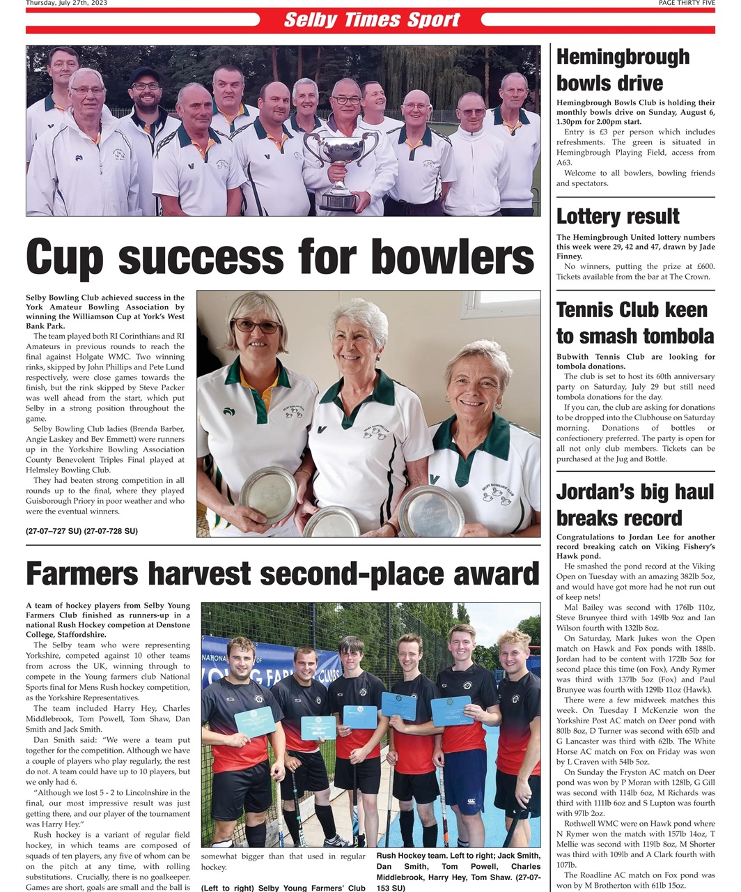 Selby Times Preview Pages