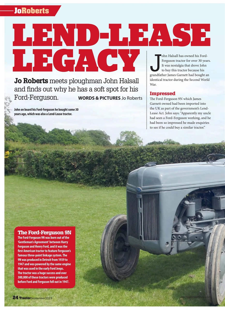 Tractor & Farming Heritage Magazine Preview Pages