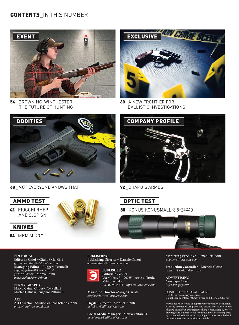GUNS: The Italian Way Magazine Preview Pages