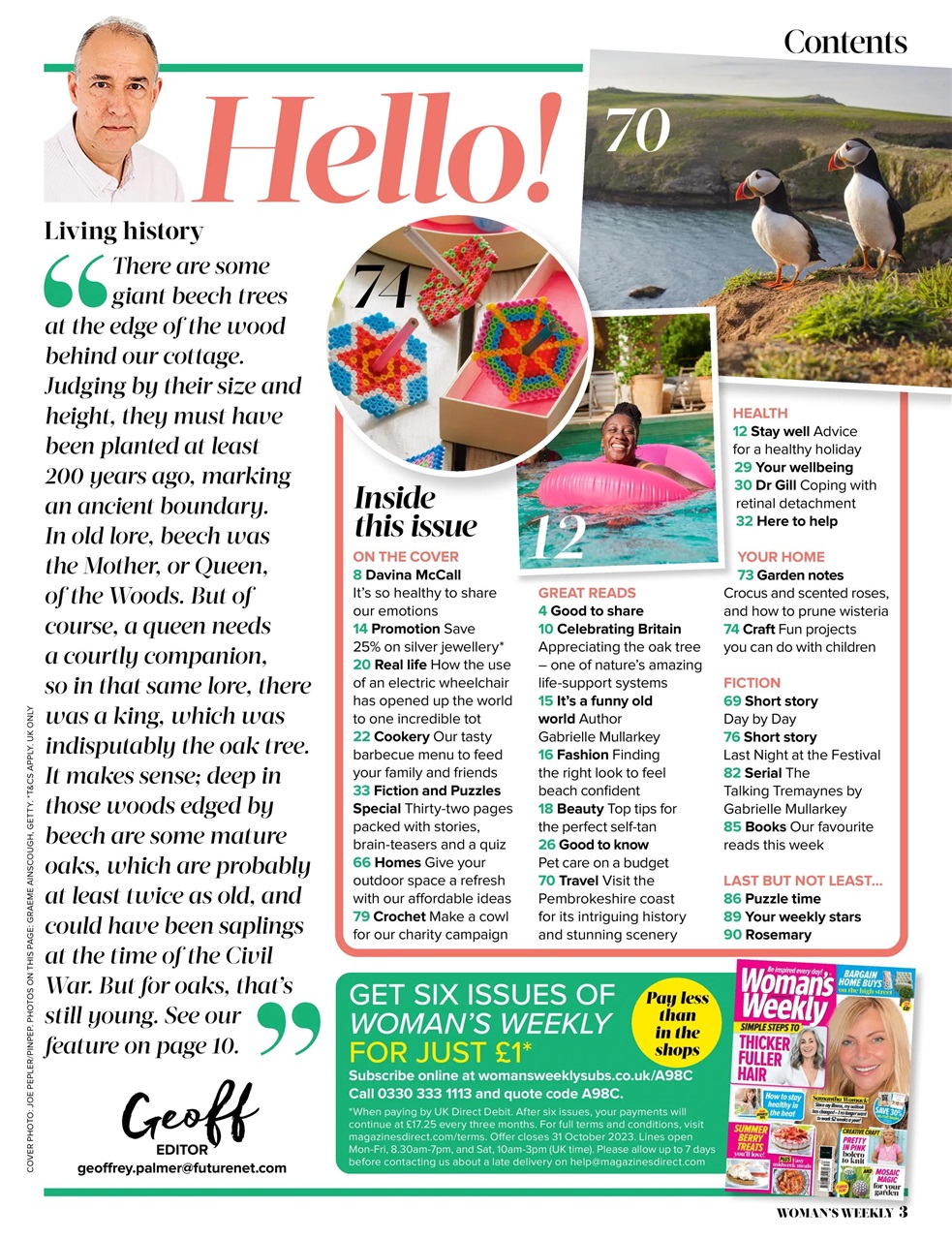 Woman's Weekly Preview Pages