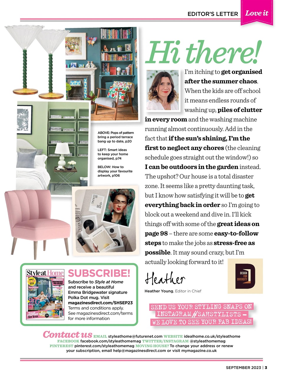 Style at Home Preview Pages