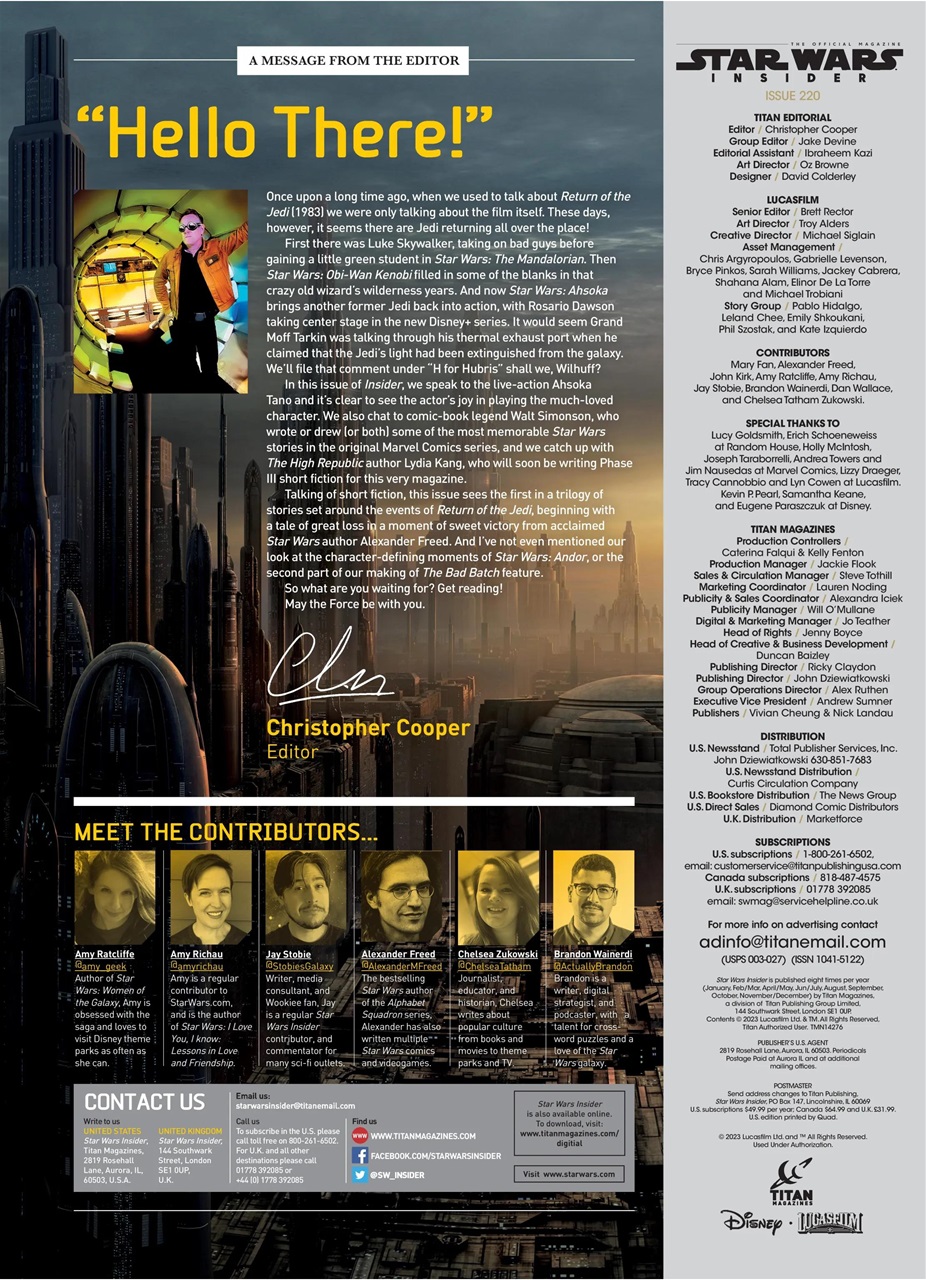 Star Wars Insider Preview Pages