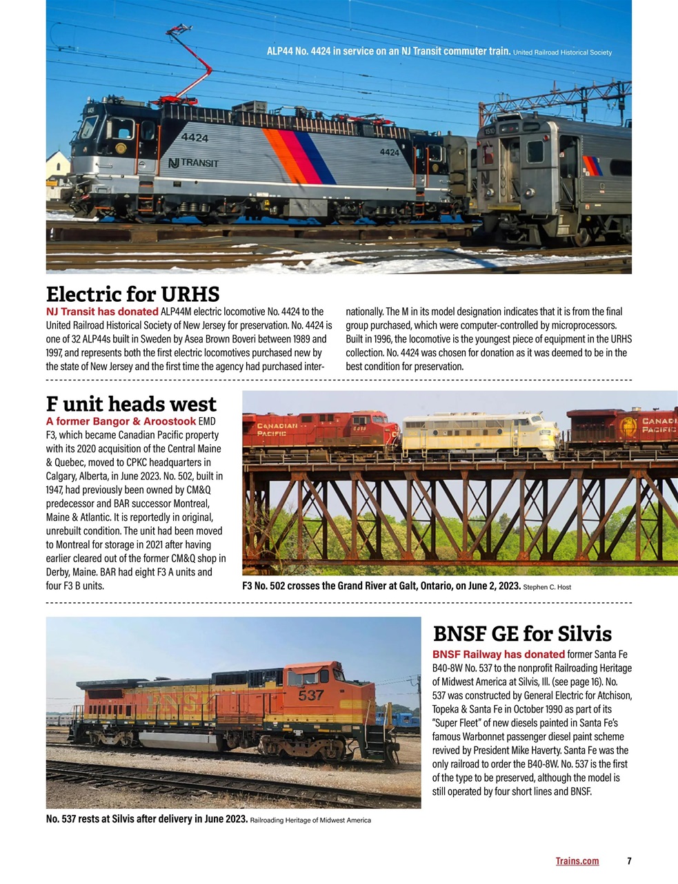 Classic Trains Preview Pages