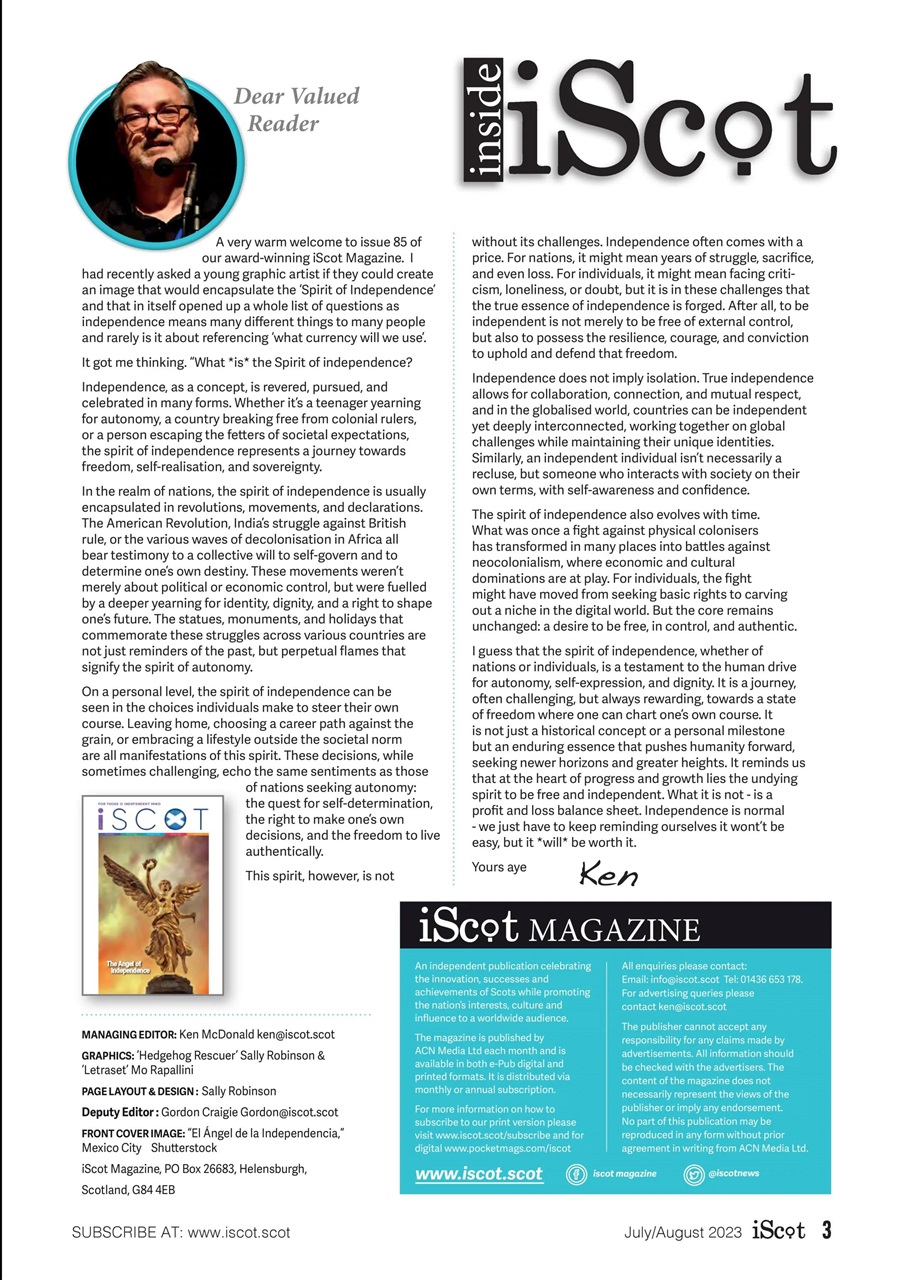 iScot Magazine Preview Pages