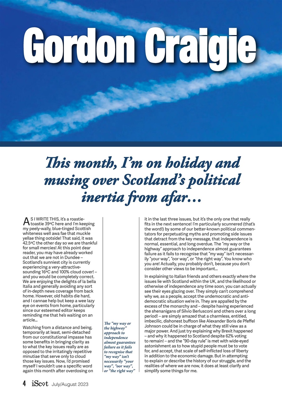 iScot Magazine Preview Pages