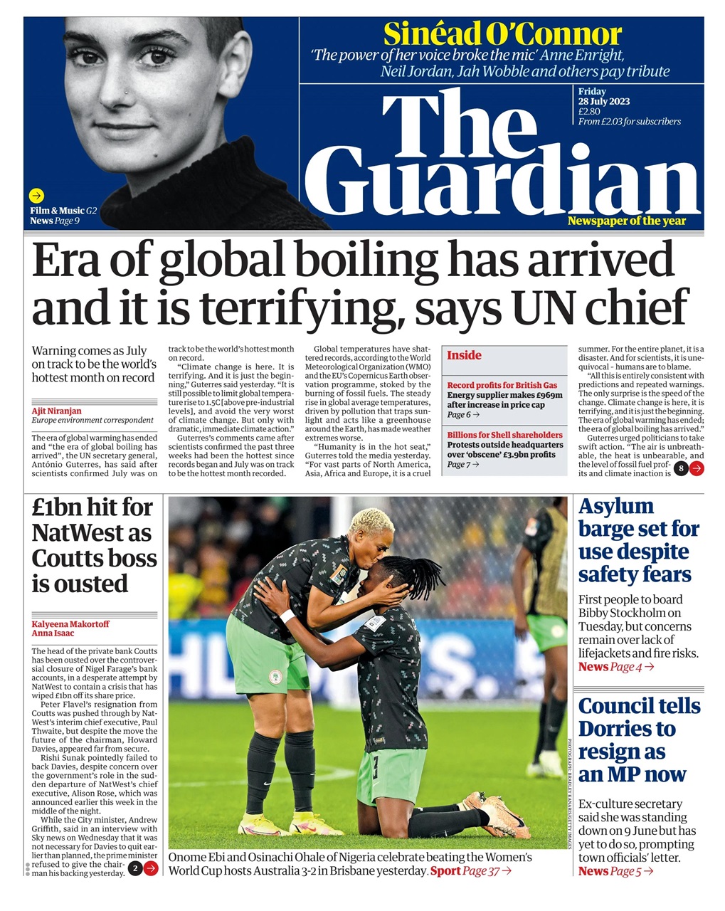 The Guardian Newspaper Preview Pages