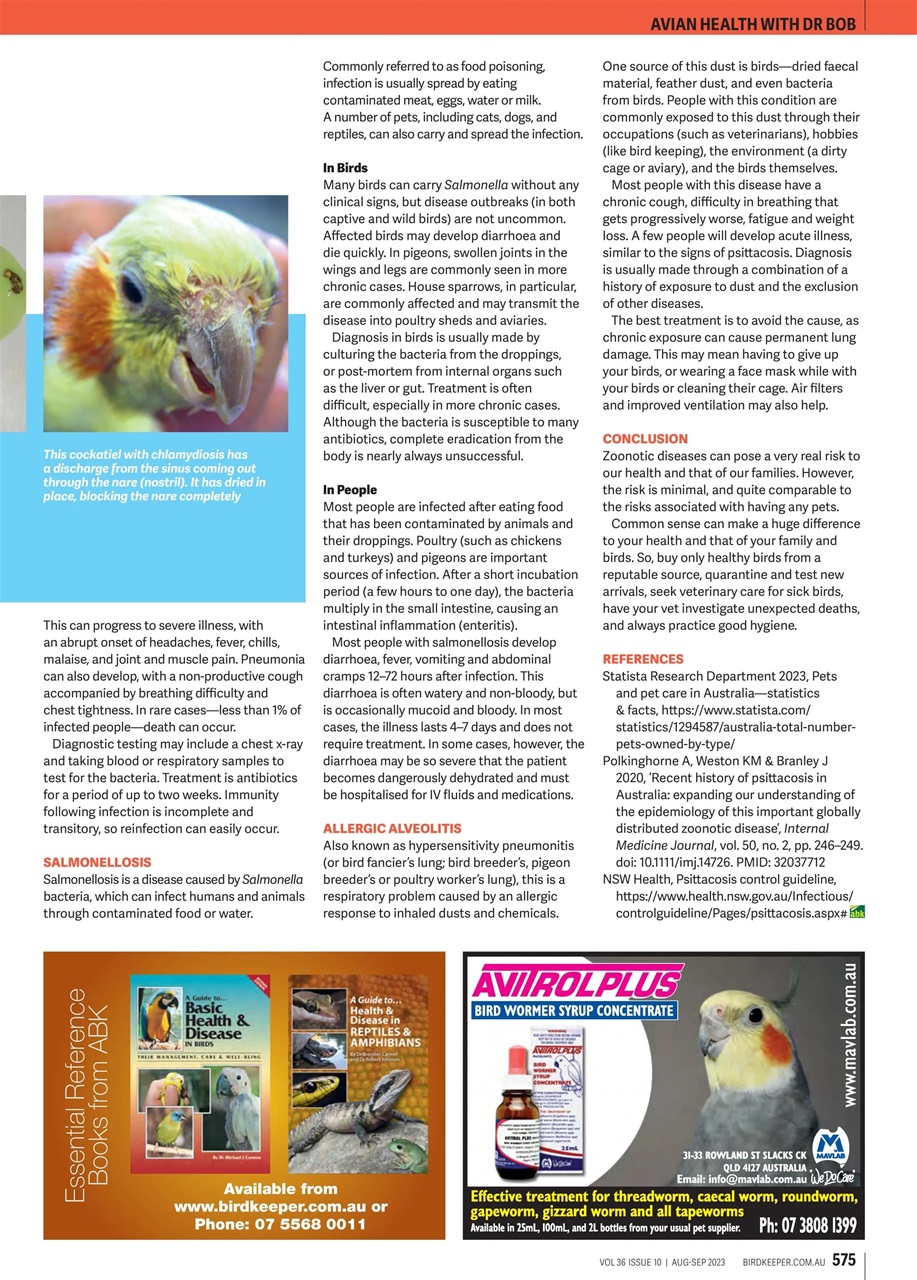 Australian Birdkeeper Magazine Preview Pages
