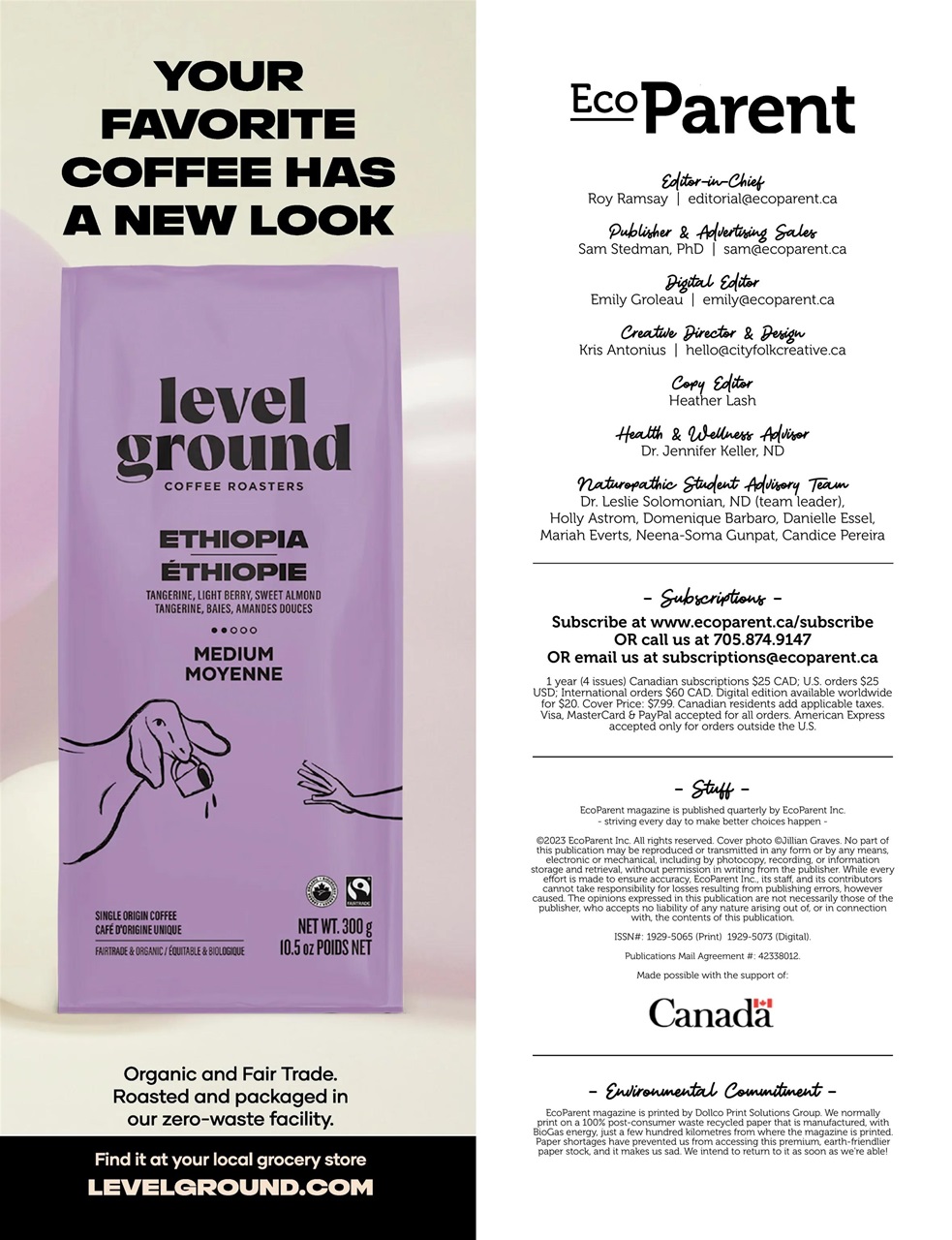 Ecoparent Magazine Preview Pages