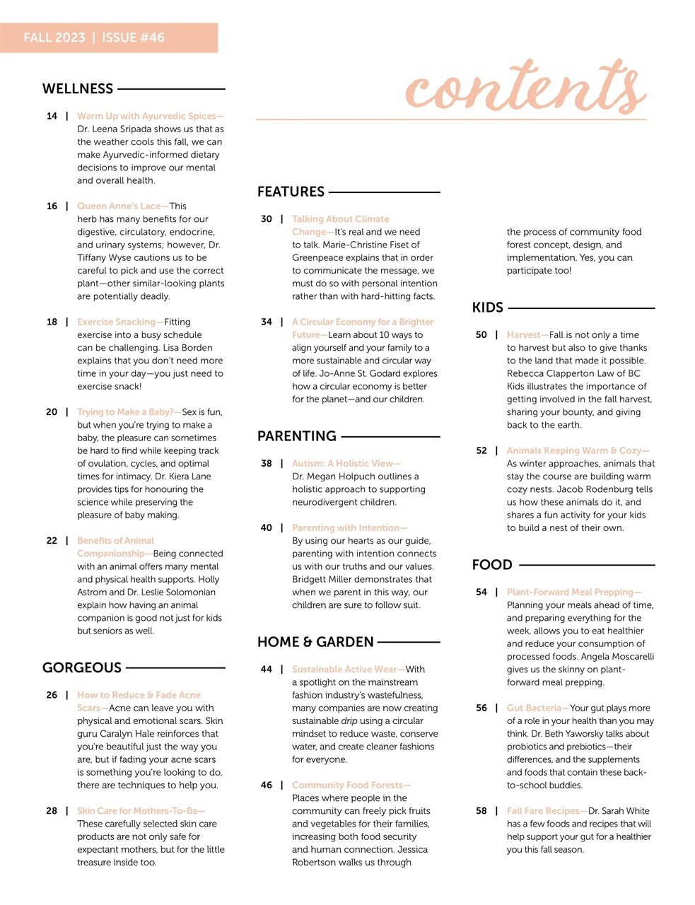 Ecoparent Magazine Preview Pages