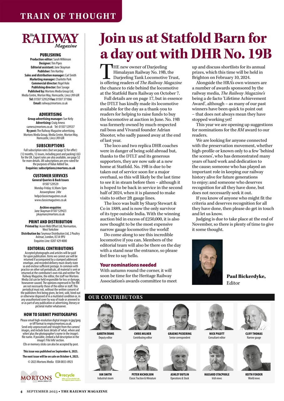 Railway Magazine Preview Pages