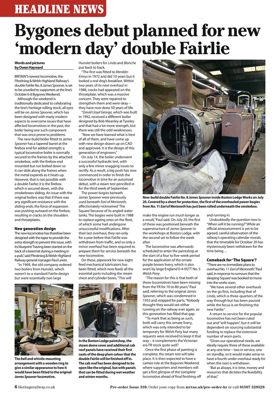 Heritage Railway Preview Pages