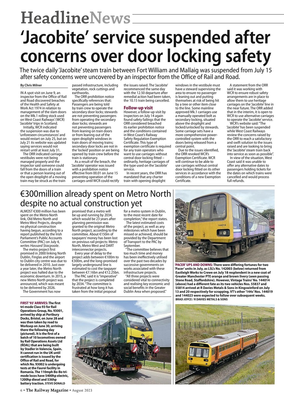 Railway Magazine Preview Pages