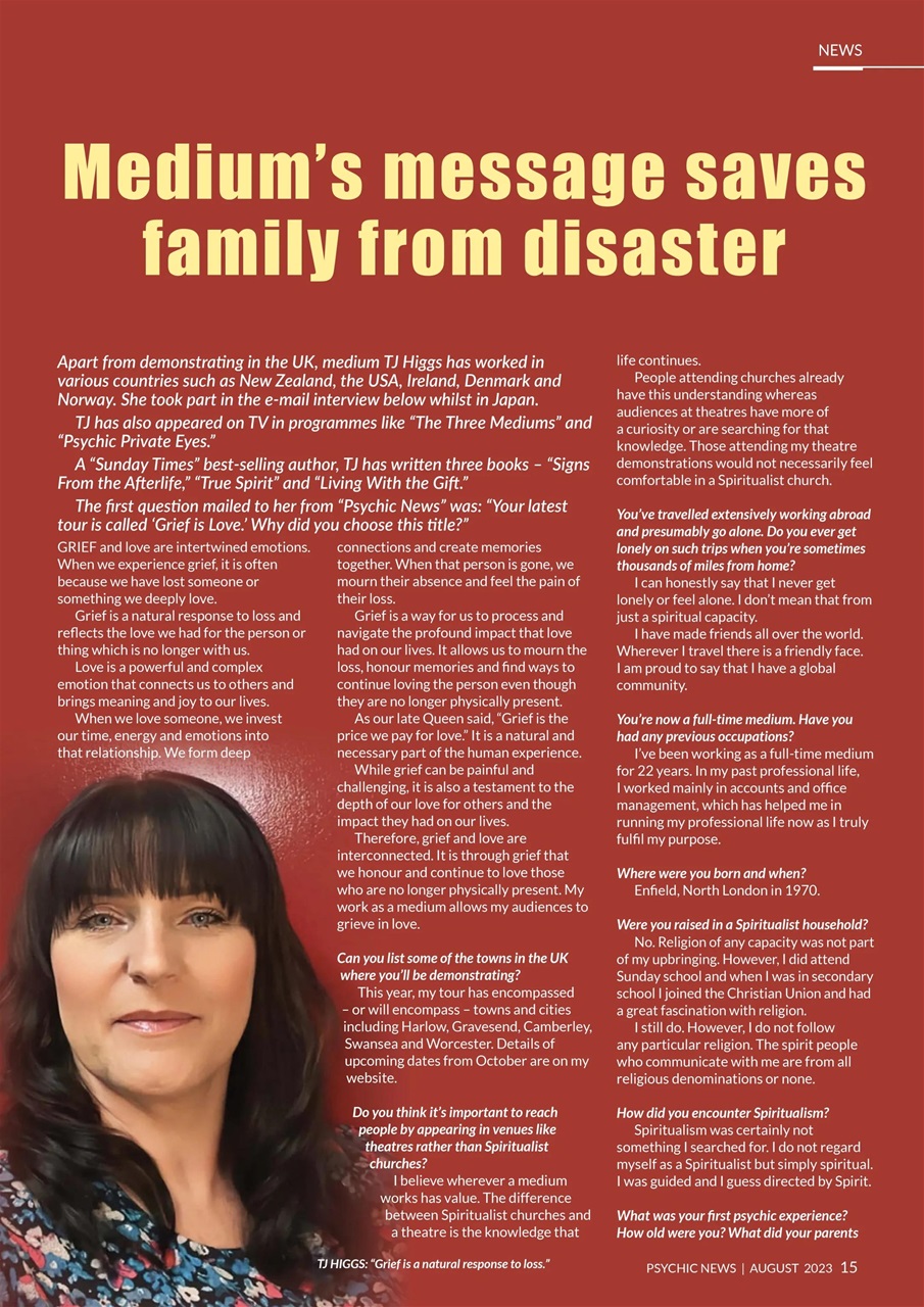 Psychic News Preview Pages