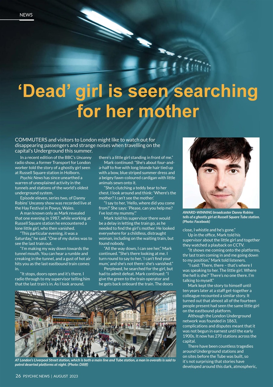 Psychic News Preview Pages