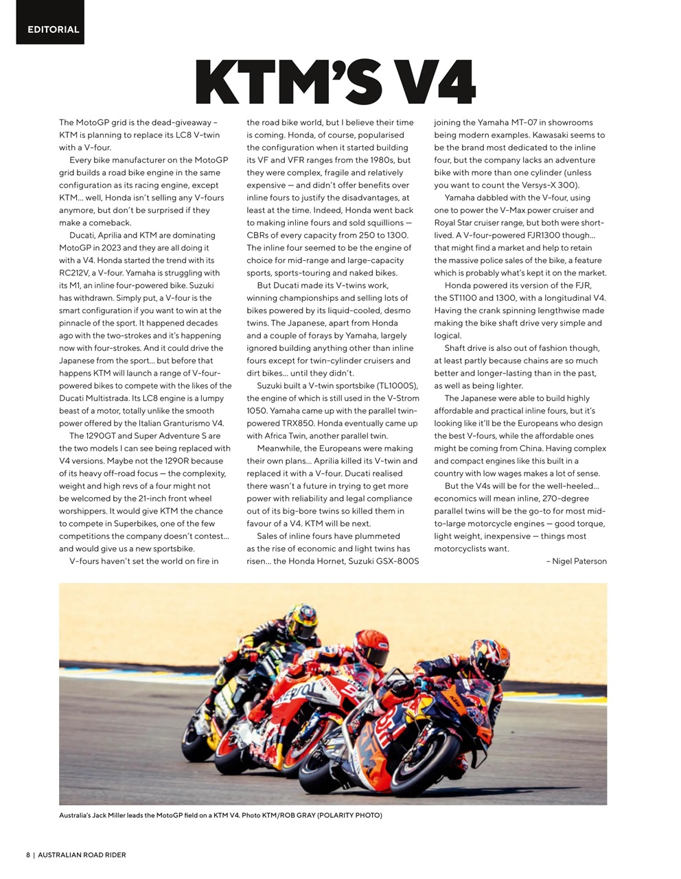 Australian Road Rider Preview Pages