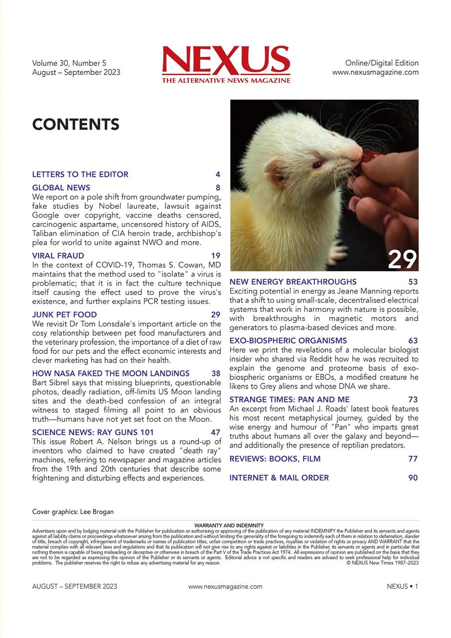 Nexus Magazine Preview Pages