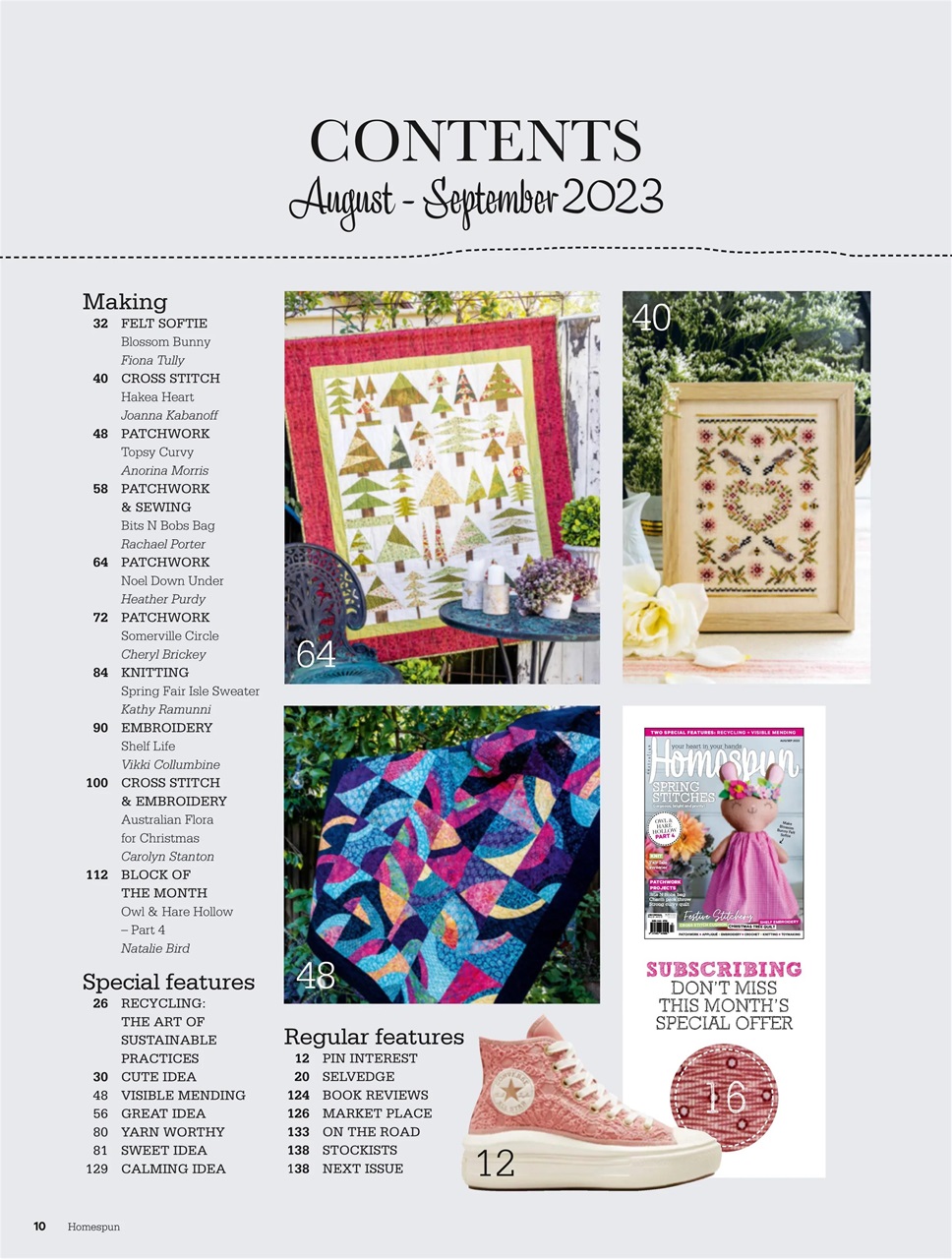 Homespun Preview Pages