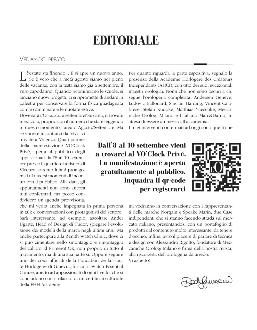 L'Orologio Preview Pages