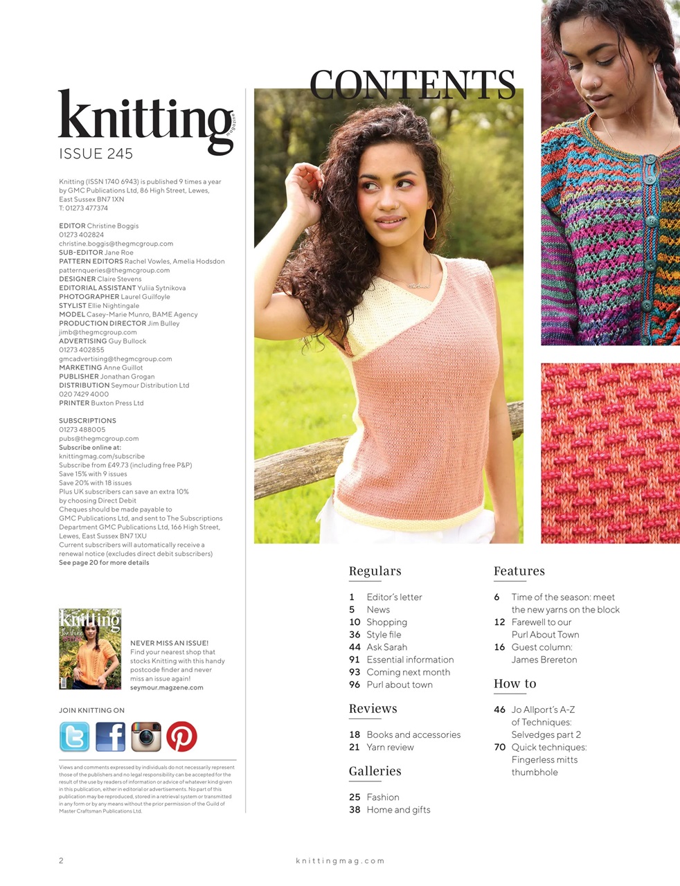 Knitting Preview Pages