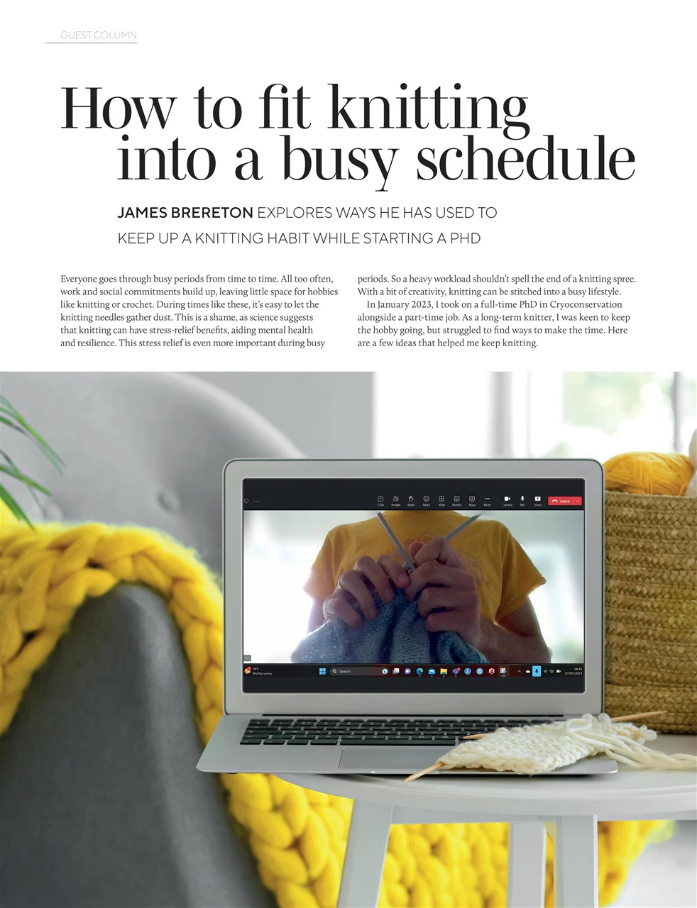 Knitting Preview Pages