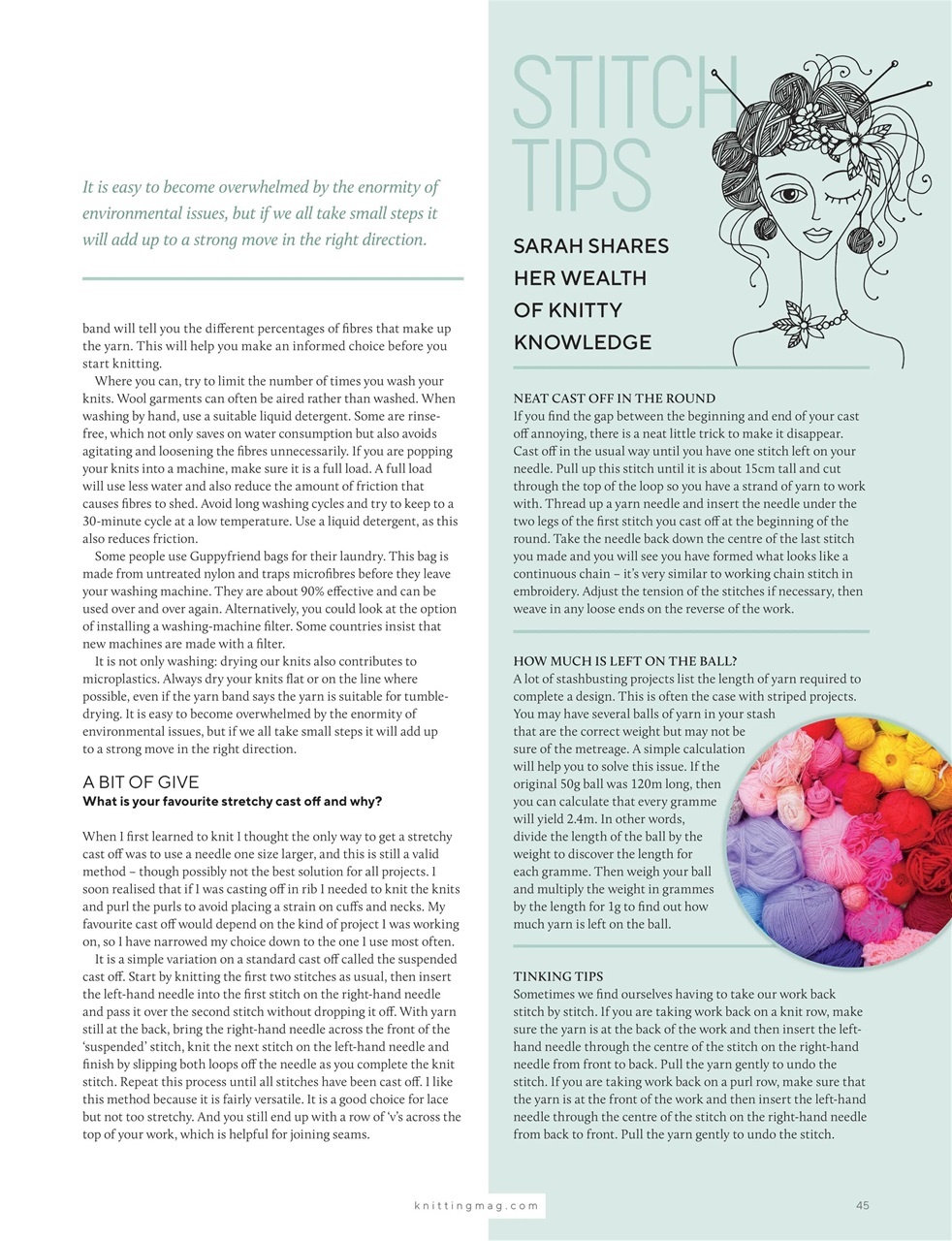 Knitting Preview Pages