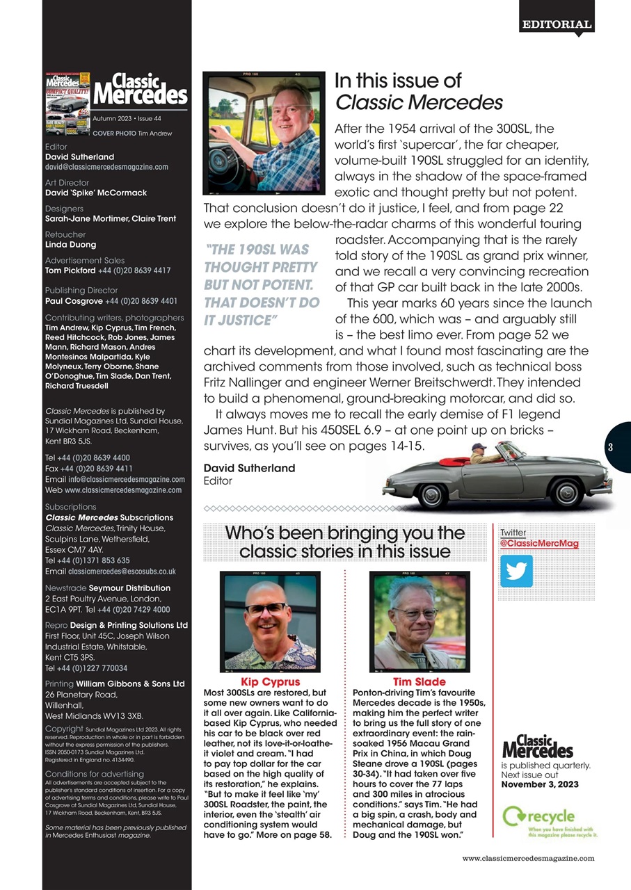 Classic Mercedes Preview Pages