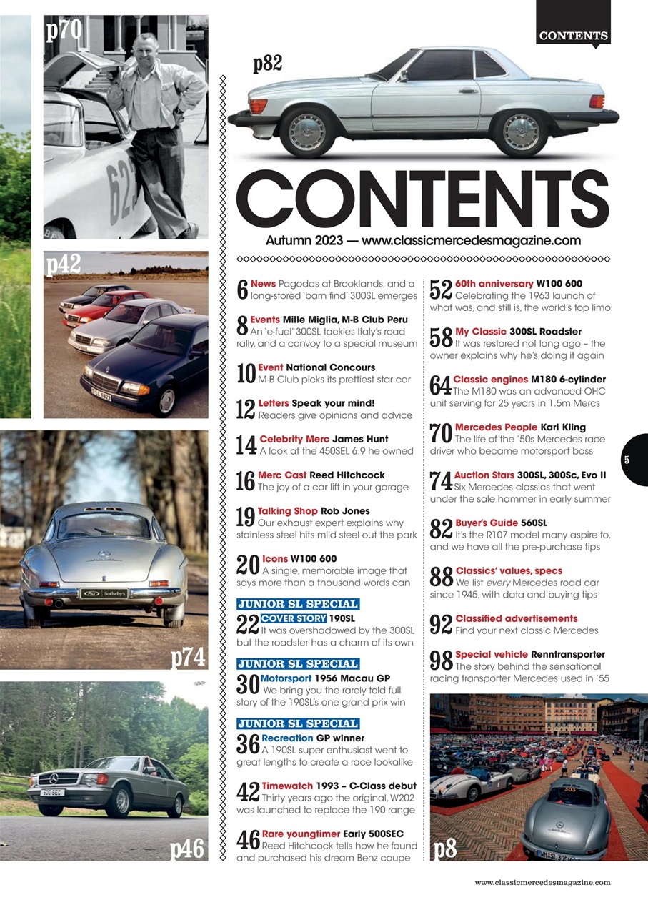 Classic Mercedes Preview Pages