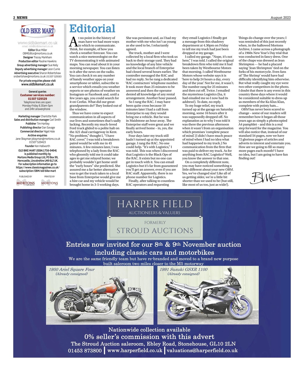 Old Bike Mart Preview Pages