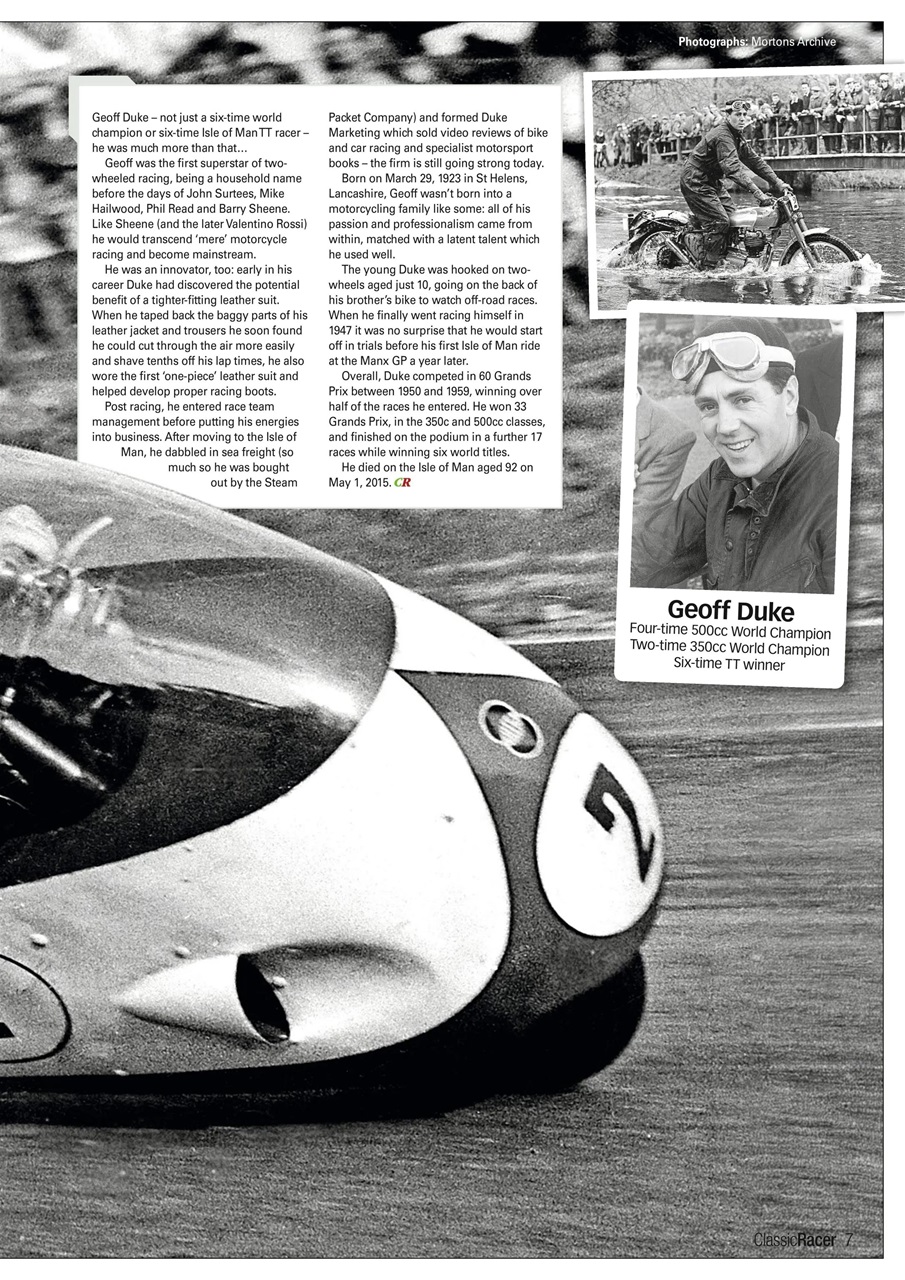 Classic Racer Preview Pages