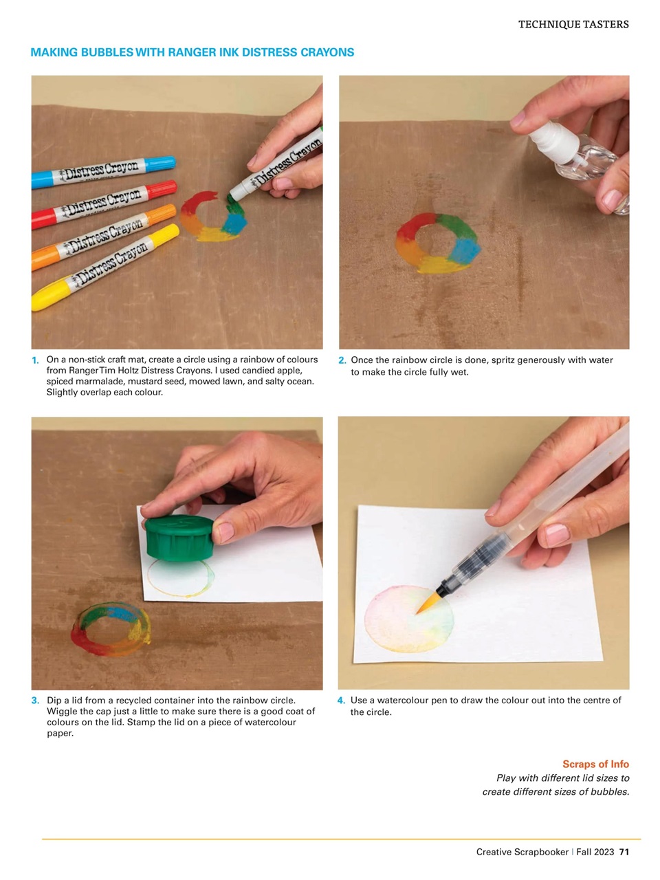 Creative Scrapbooker Preview Pages