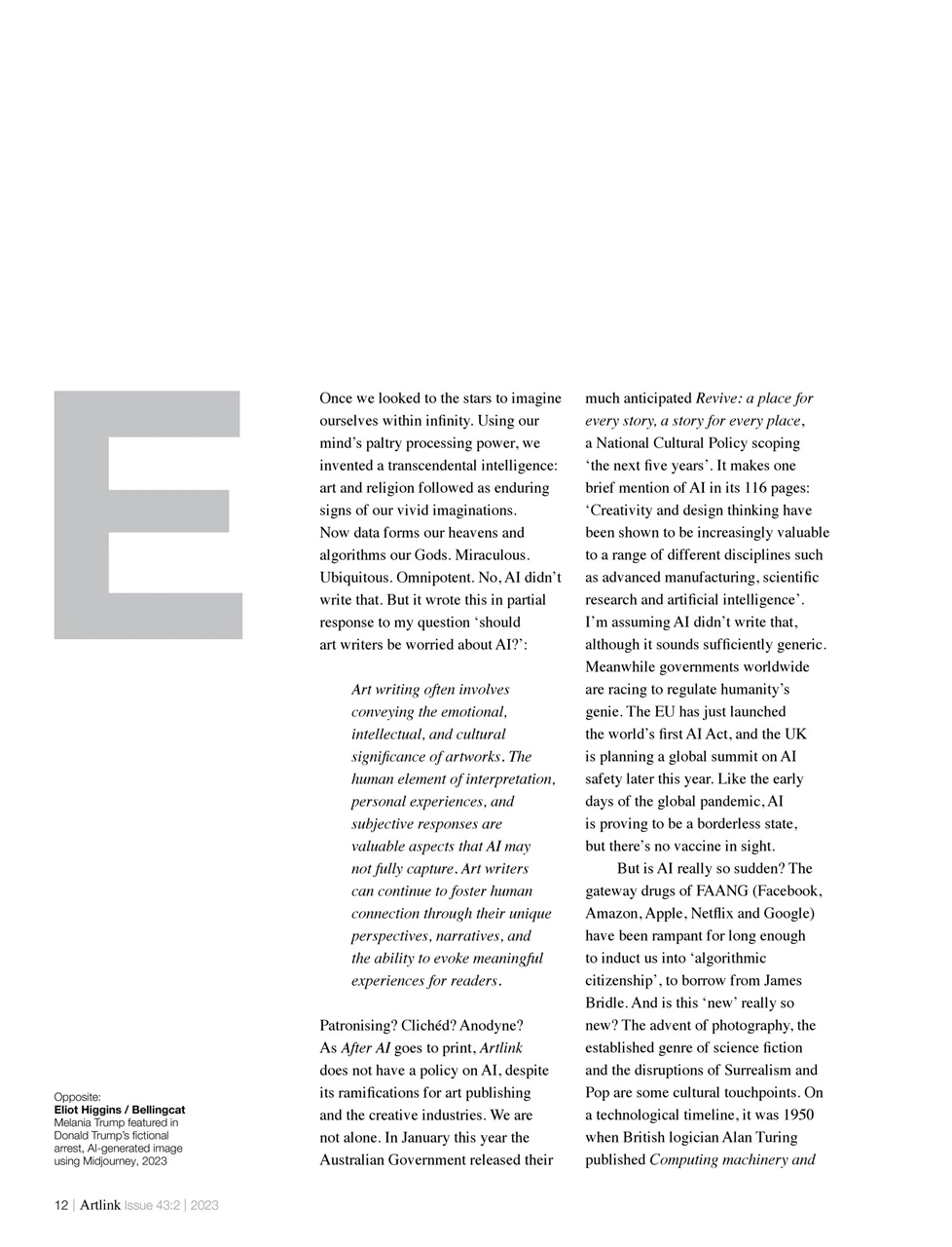 Artlink Magazine Preview Pages