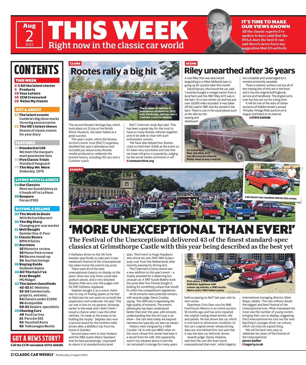 Classic Car Weekly Preview Pages