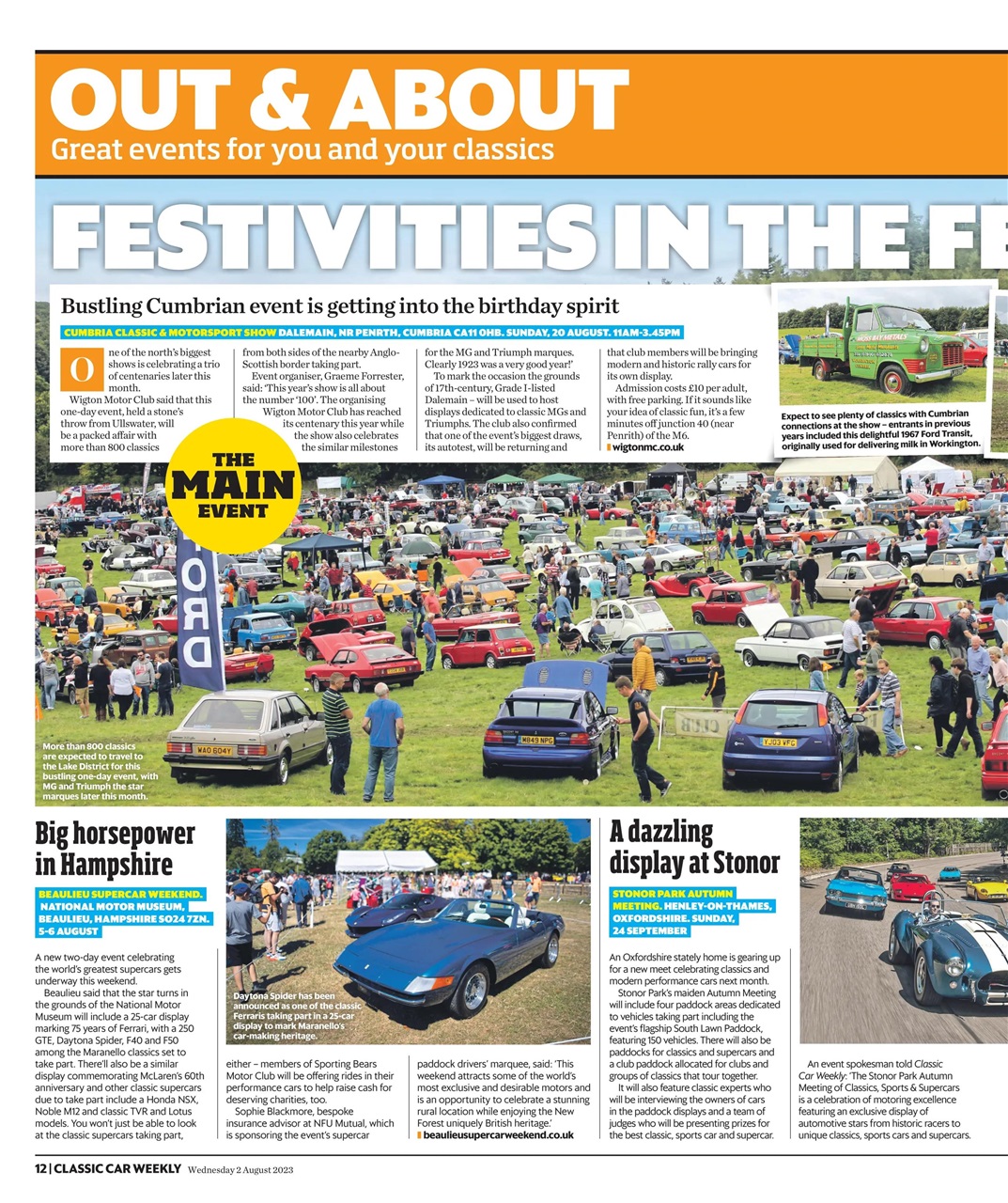 Classic Car Weekly Preview Pages