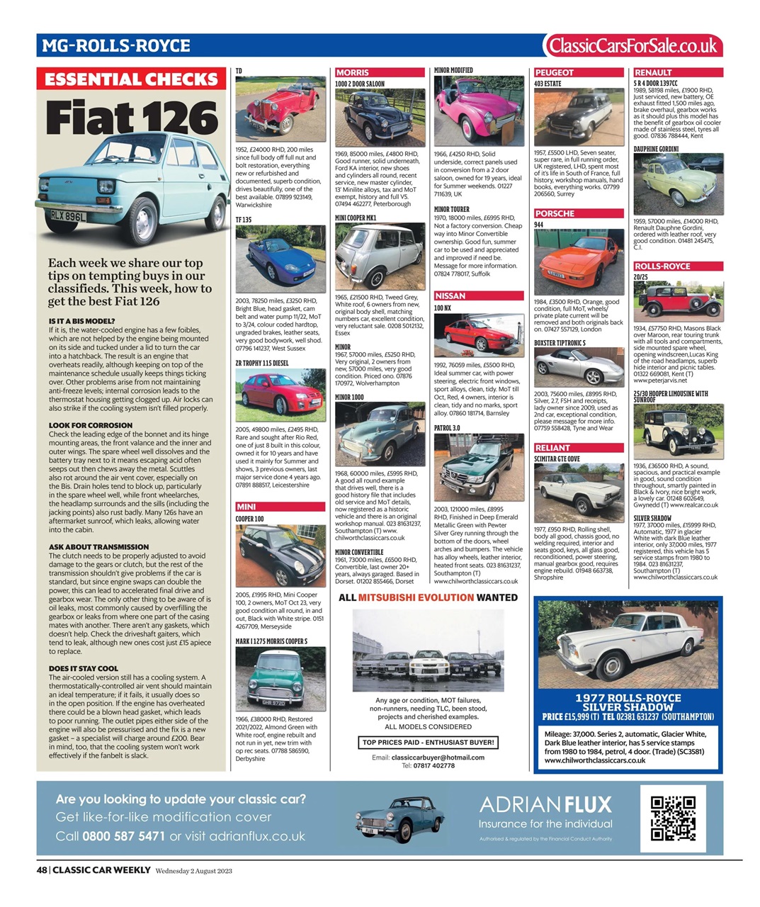 Classic Car Weekly Preview Pages