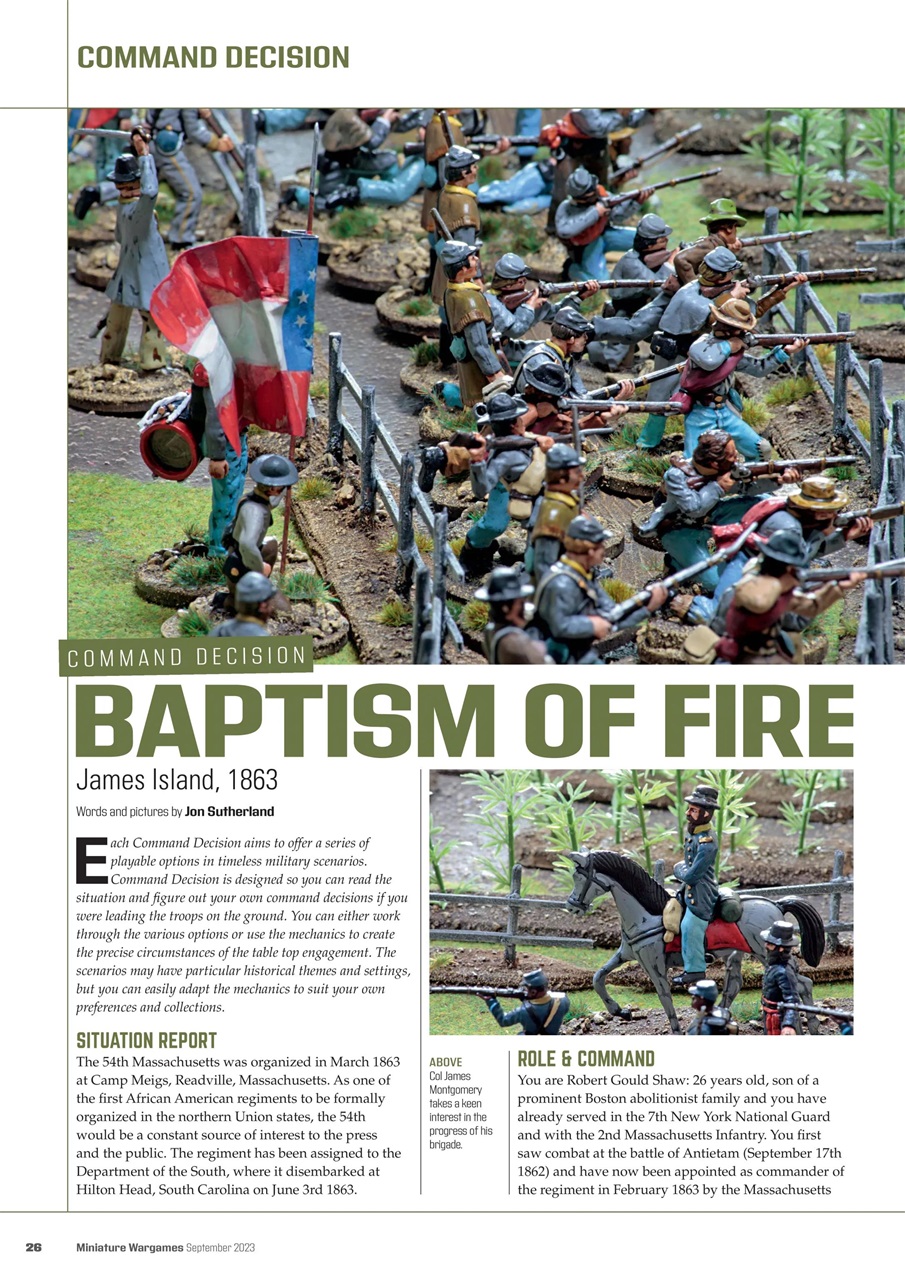 Miniature Wargames Preview Pages