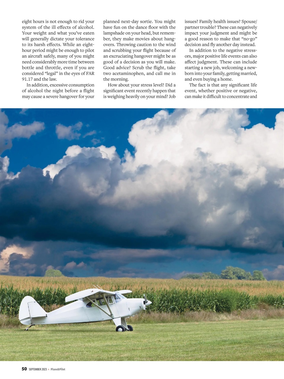Plane & Pilot Preview Pages
