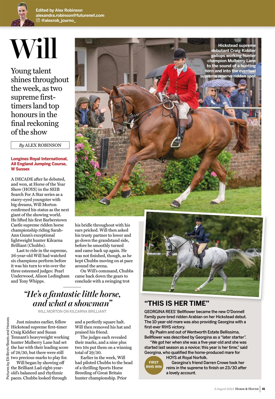Horse & Hound Preview Pages