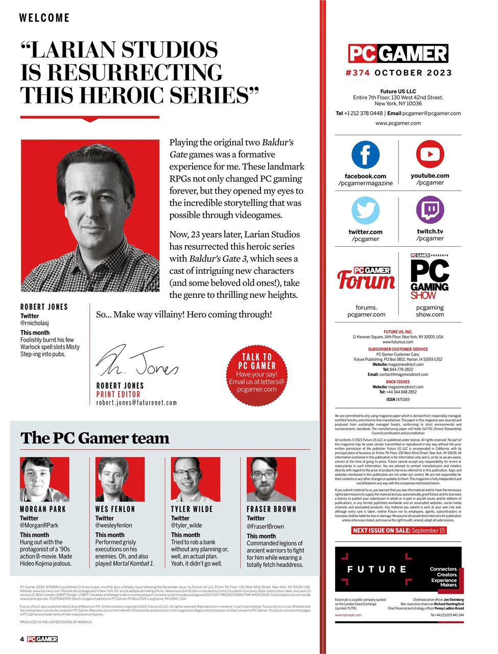 PC Gamer (US Edition) Preview Pages