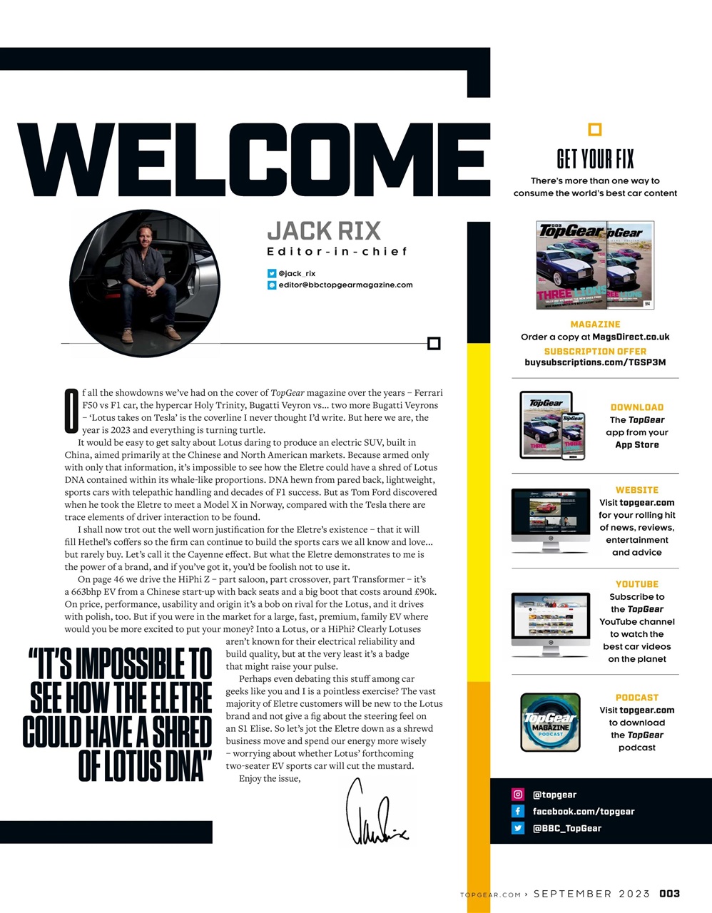 BBC Top Gear Magazine Preview Pages