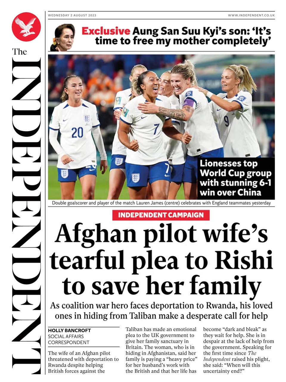 The Independent Daily Edition Newspaper Preview Pages